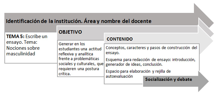 Gráfico 2: Ejemplo de patrón de estructura de los módulos